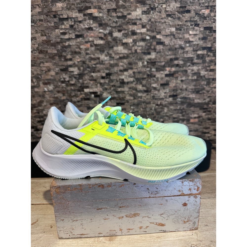 Nike Air Zoom Pegasus 38 Womens Running Shoes Barely Volt Black CW7358-700 8.5